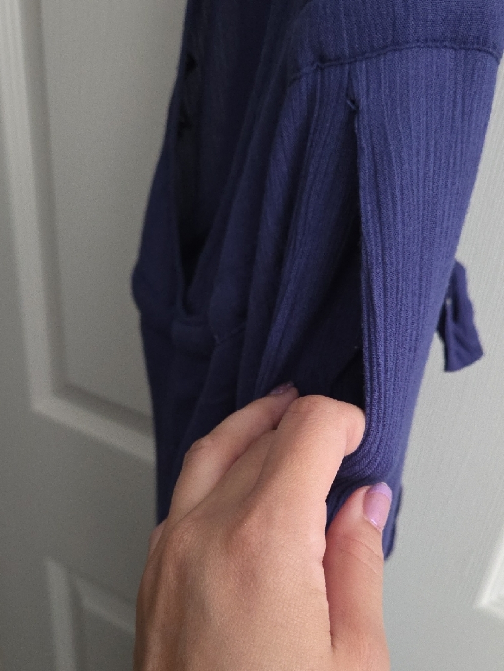 Love Culture Royal Blue Halter Jumpsuit - Picture 5 of 7
